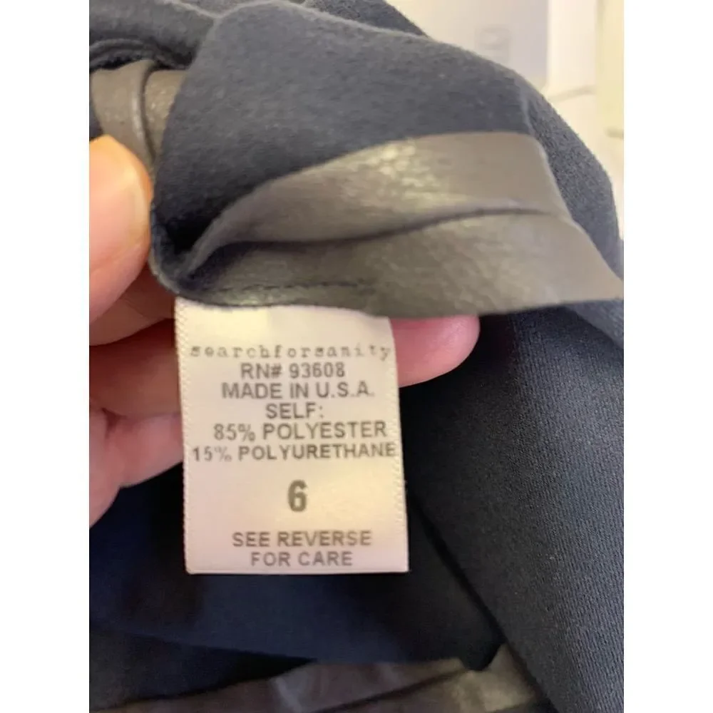 Search for Sanity Silver Faux Leather Skirt Size 6